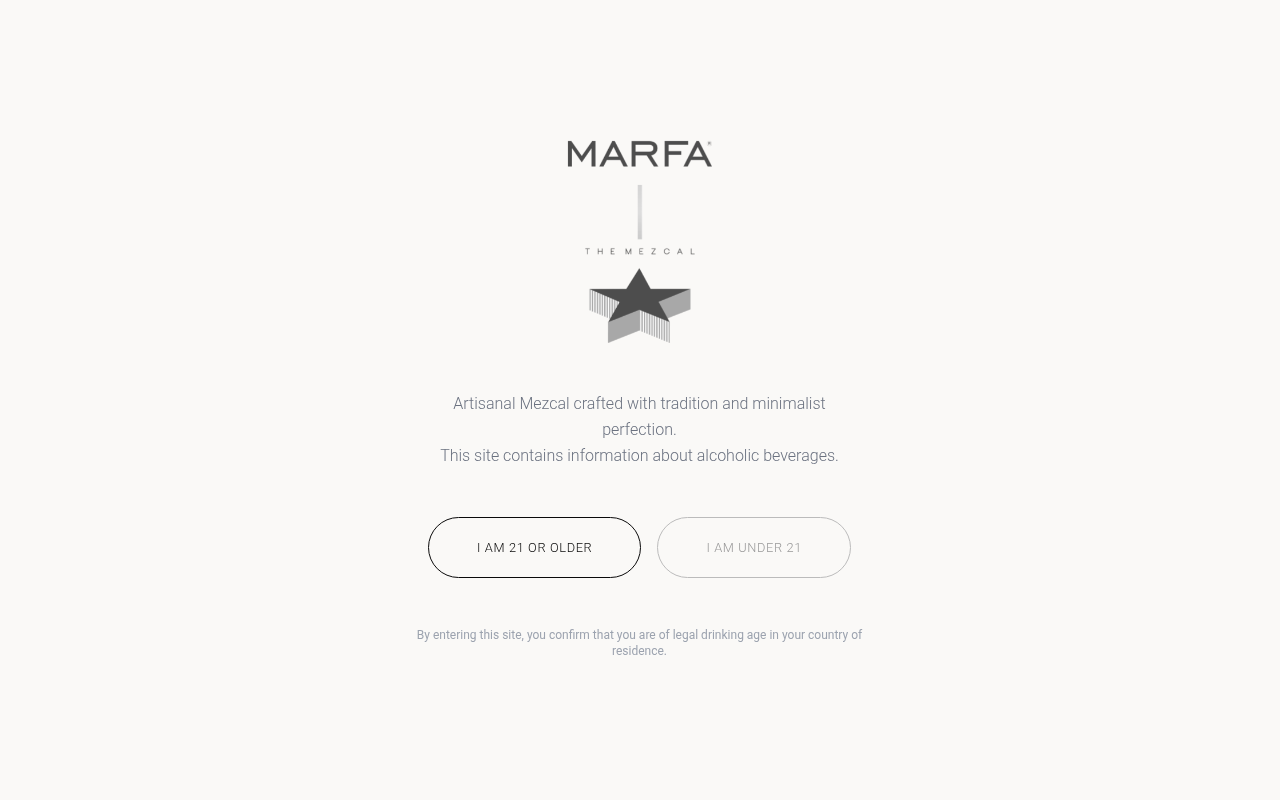 Marfa The Mezcal homepage