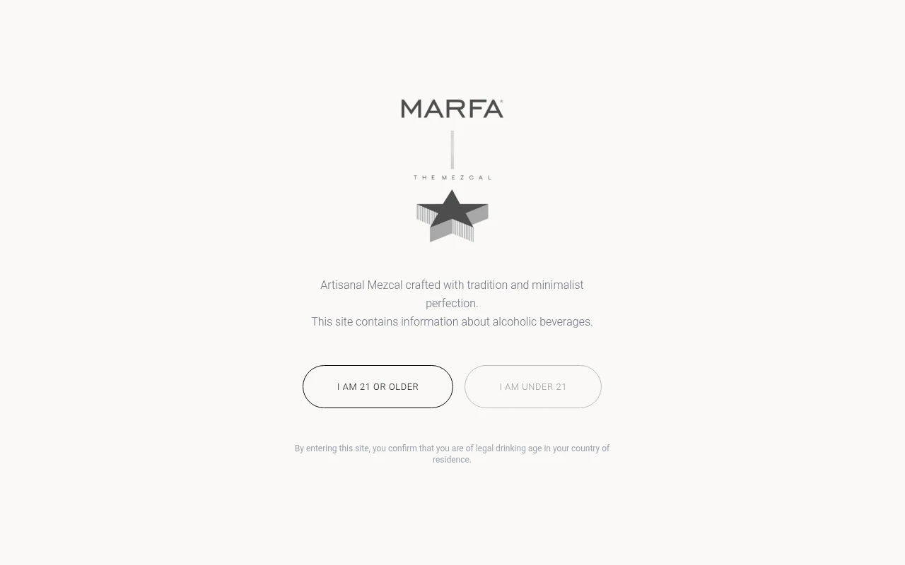 Marfa The Mezcal homepage