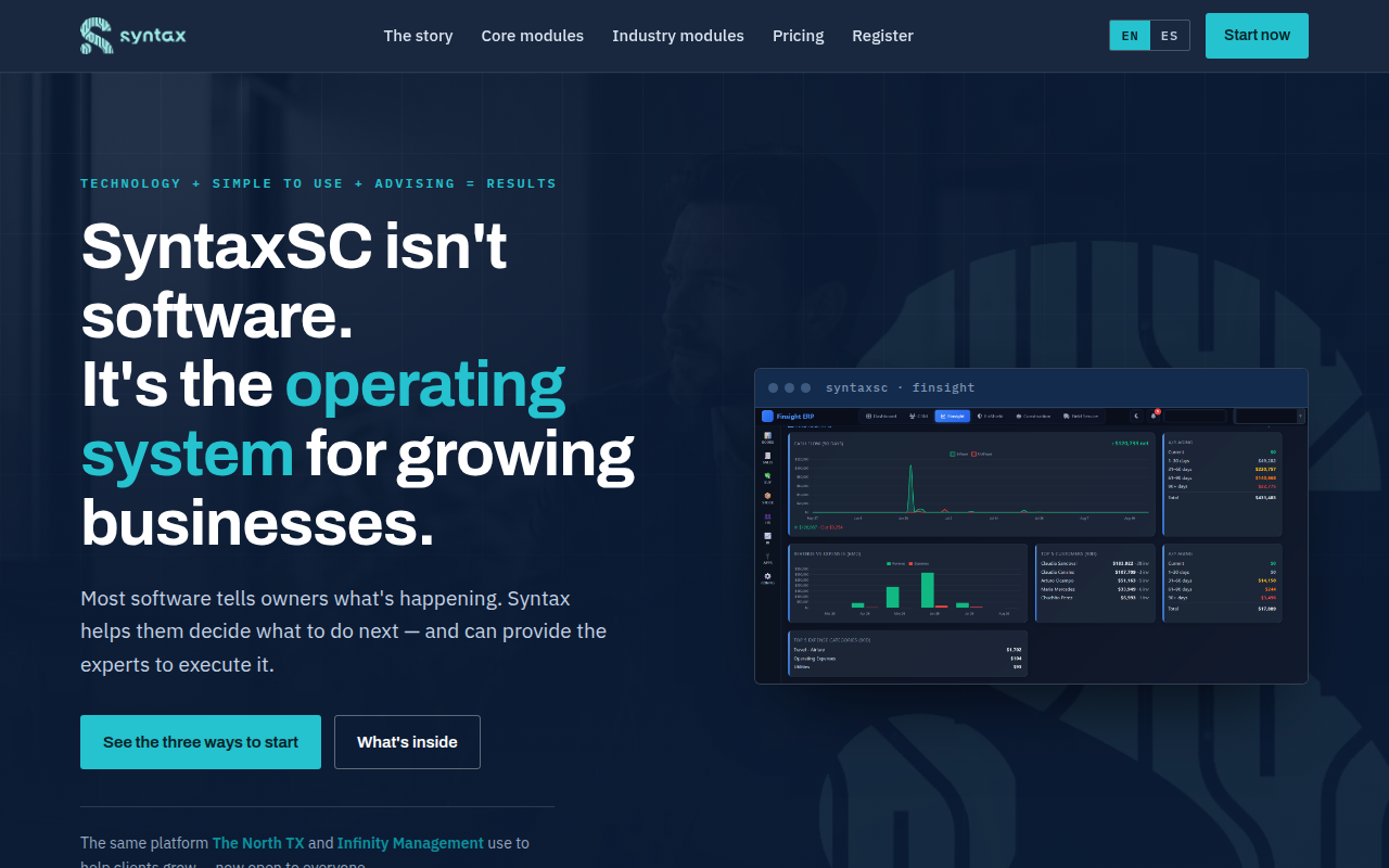 Syntax SC homepage