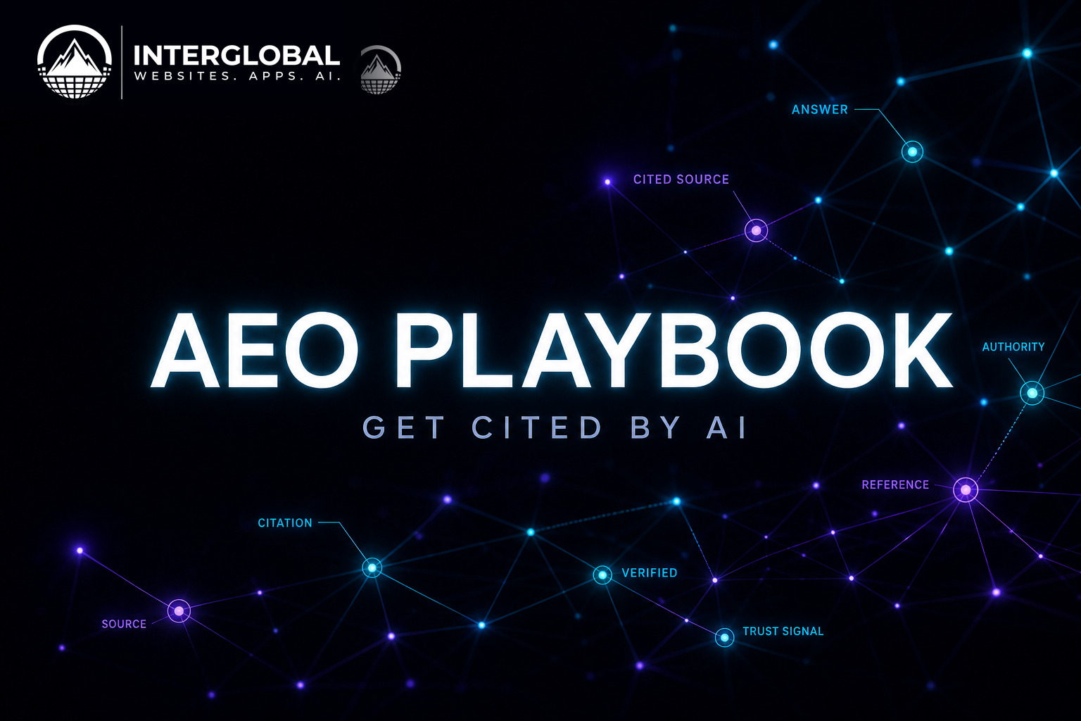 Answer Engine Optimization playbook cover — InterGlobal Digital Intelligence