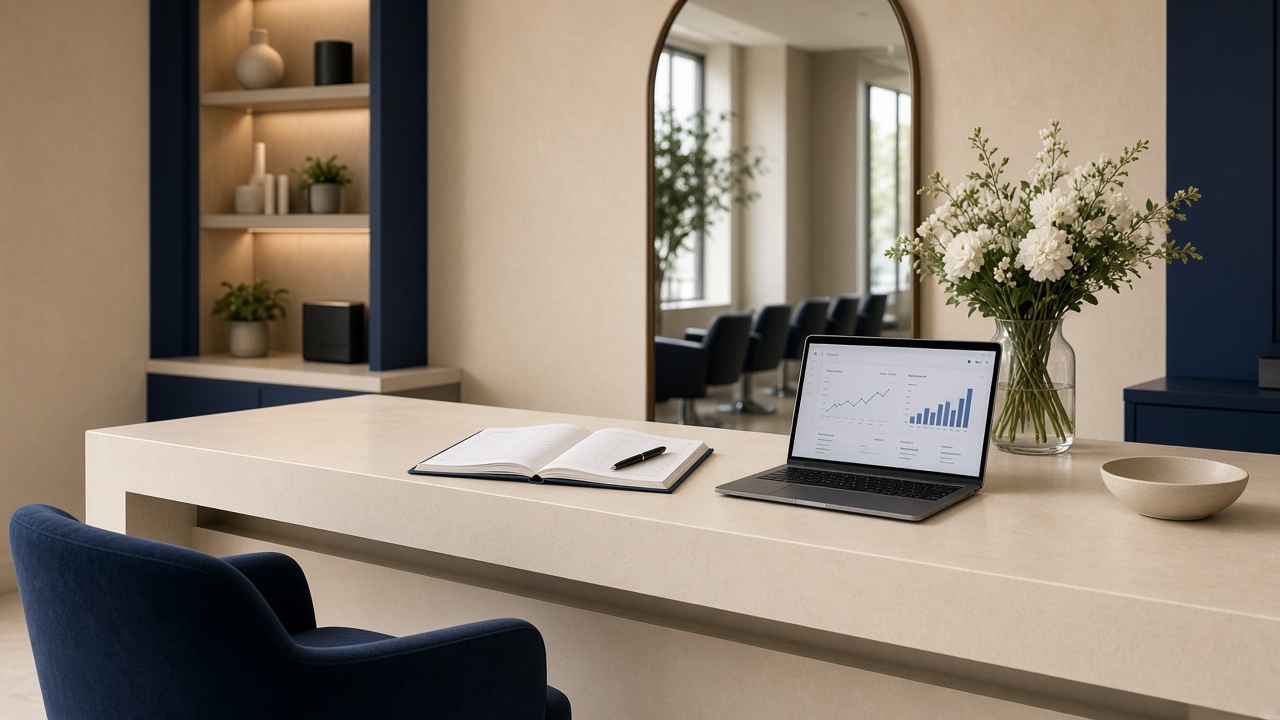 Dallas salon interior in cream light, the destination Google AI Max and Meta still need when placements go automatic